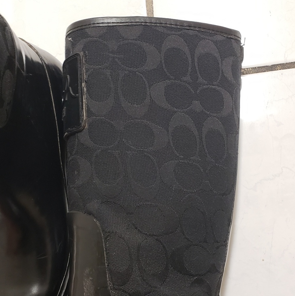 Coach logo rubber boots - Picture 6 of 7